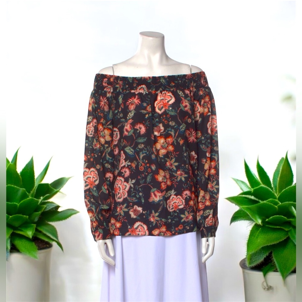 Stunning SACHIN + BABI Floral Print Off-The-Shoulder Blouse Size: M